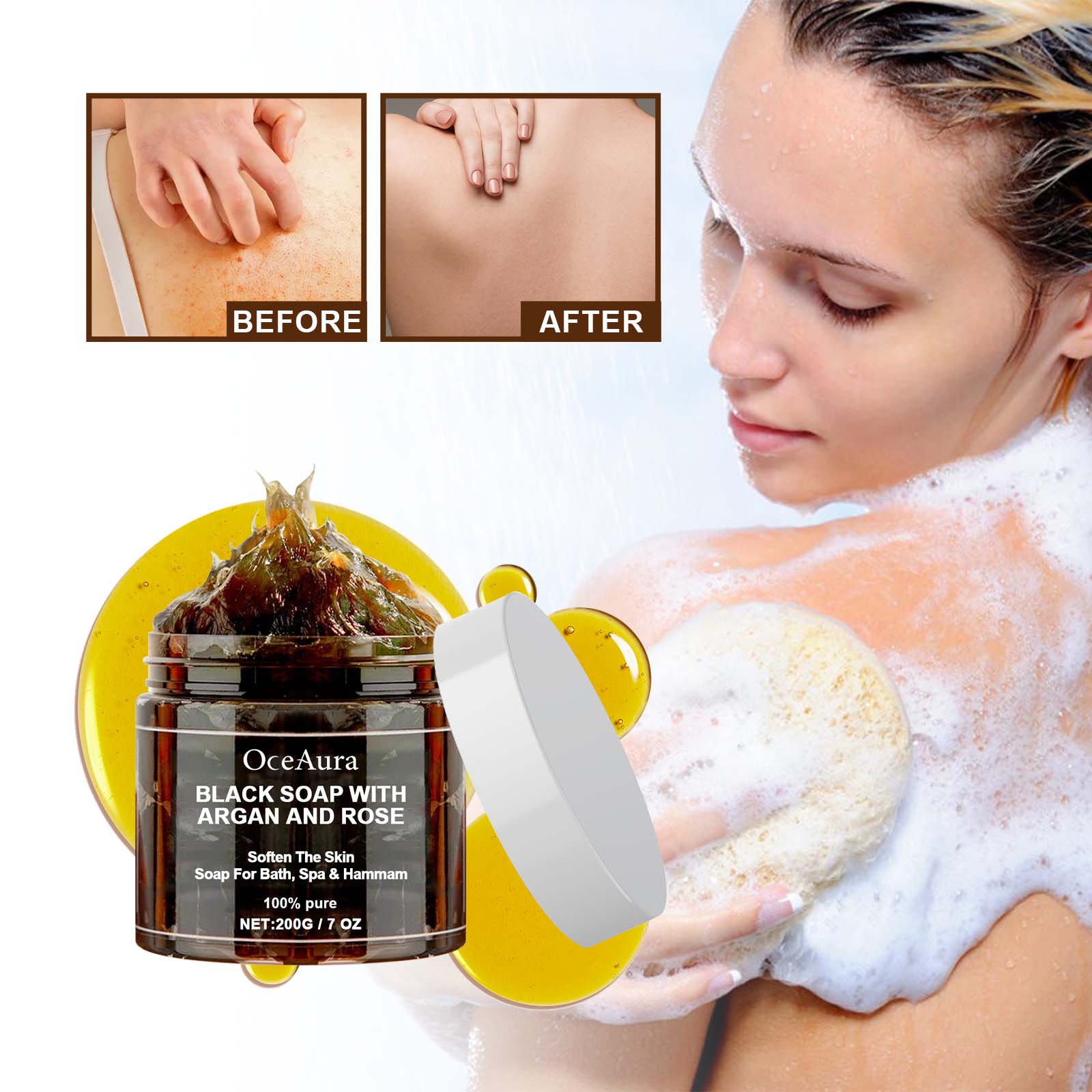 Черное мыло OCEAURA с арганой  – обзор и цена Soap Making Oils